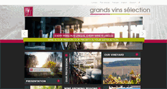 Desktop Screenshot of grandsvinsselection.fr
